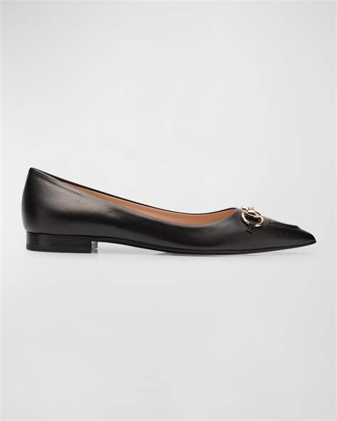 gucci marmont ballerina flat|erin leather ballerina flats.